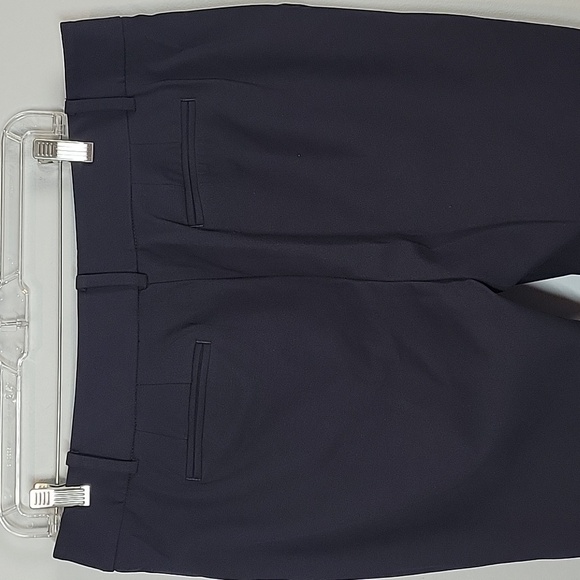 Talbots Ruffle Pockets Cropped Navy Blue Pants 14P - Picture 6 of 8